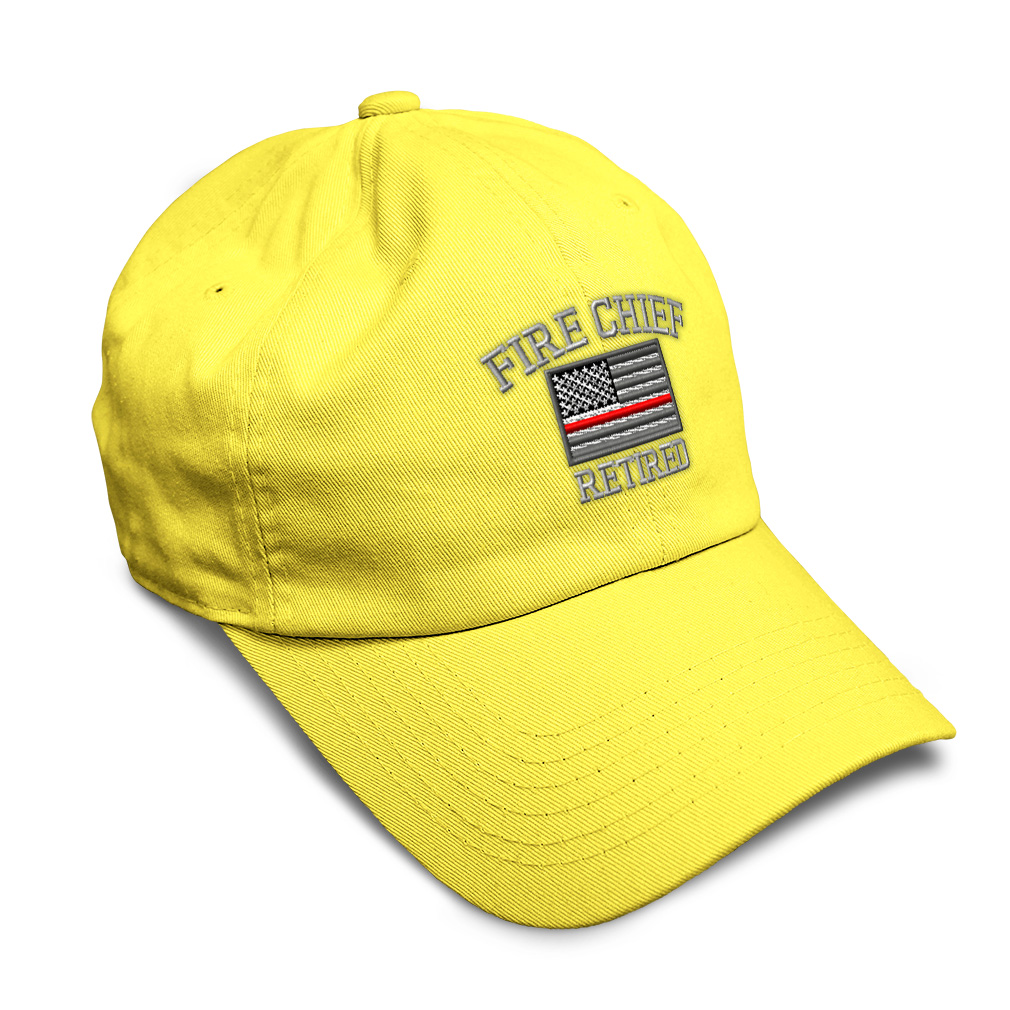 Soft Women Baseball Cap Firefighter Chief Retired Embroidery Dad Hats for Men - Picture 36 of 55