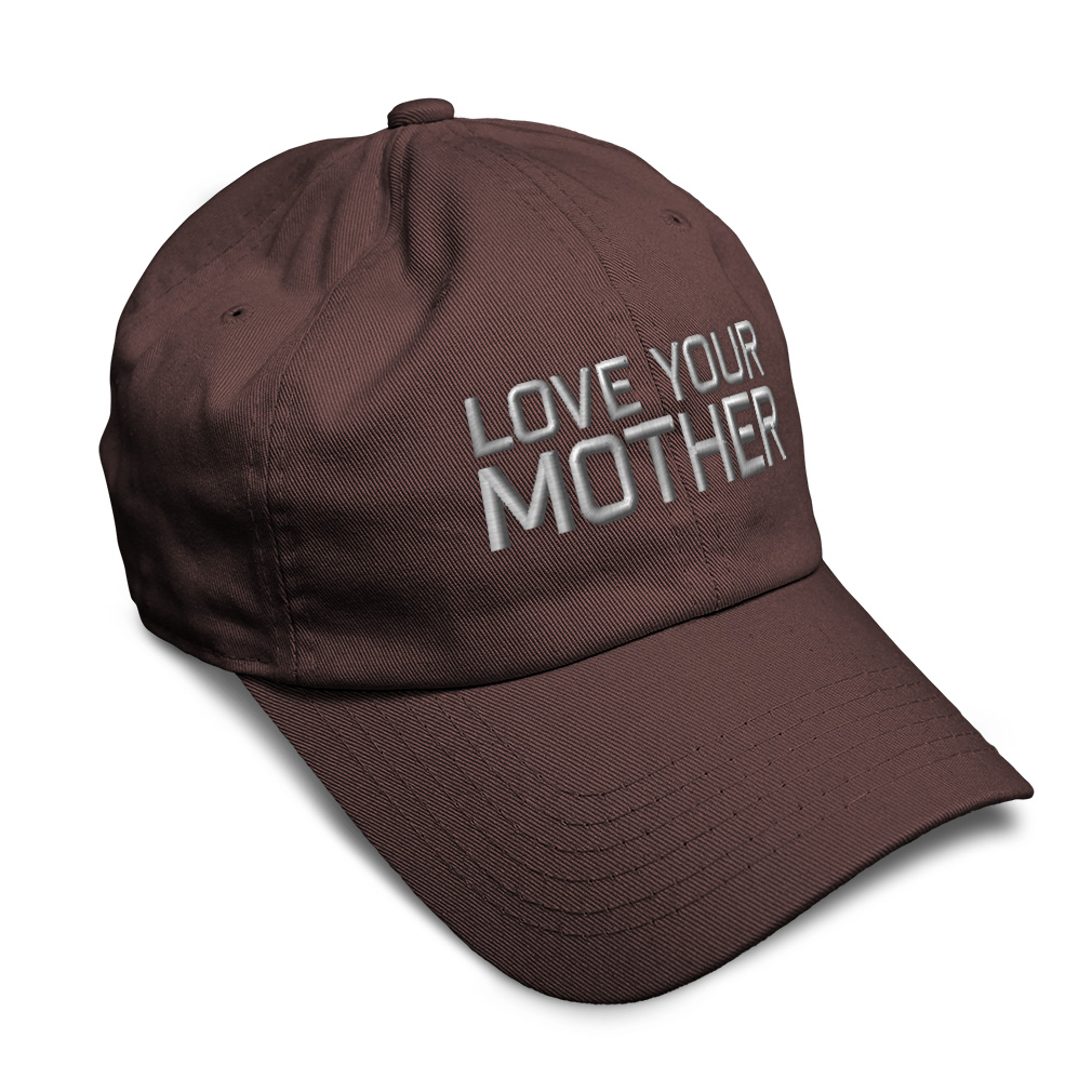 Soft Women Baseball Cap Love Your Mother Embroidery Dad Hats for Men - Picture 10 of 55