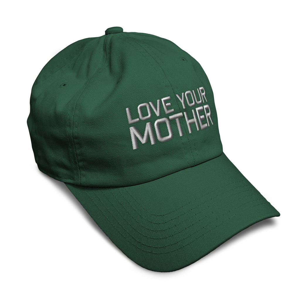 Soft Women Baseball Cap Love Your Mother Embroidery Dad Hats for Men - Picture 12 of 55