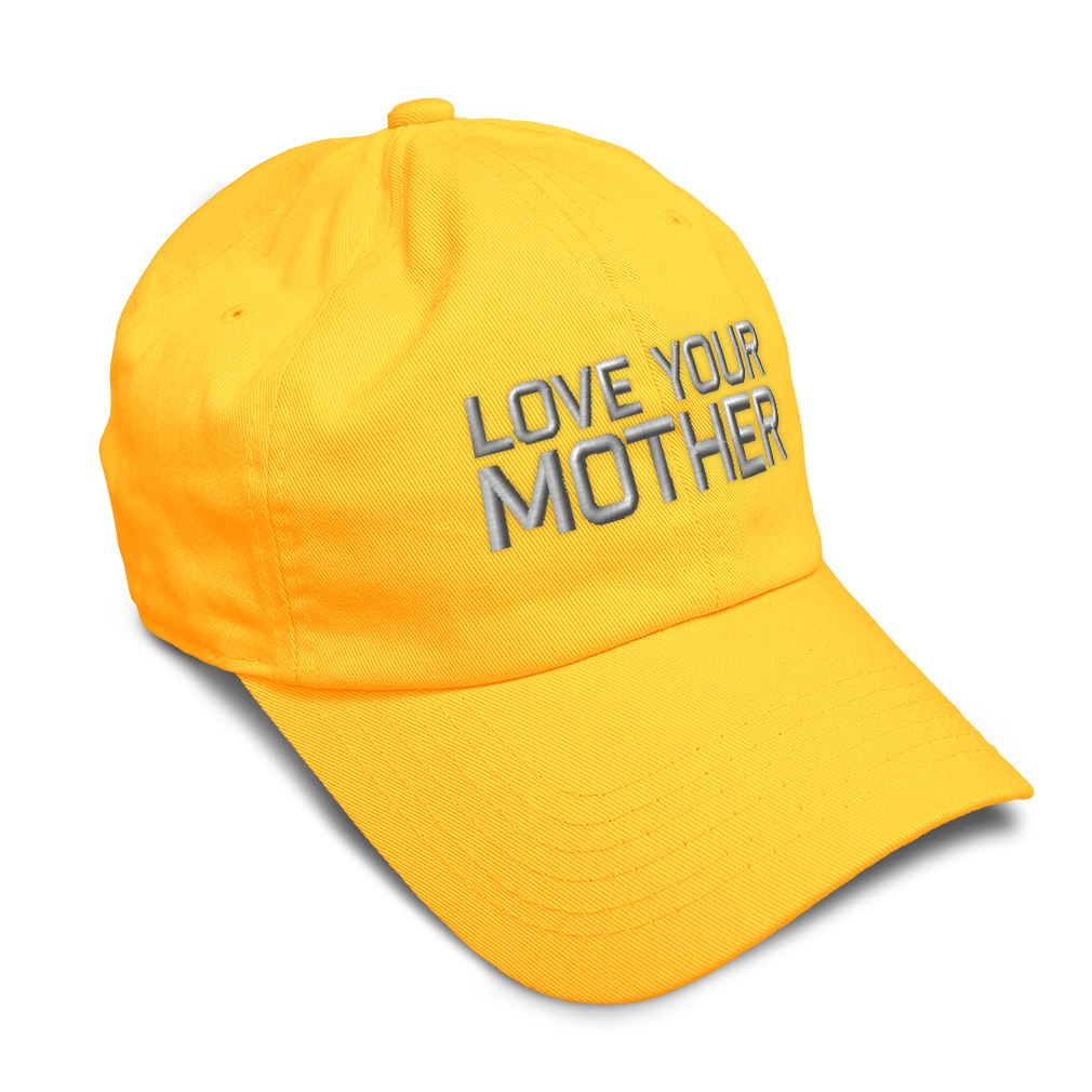 Soft Women Baseball Cap Love Your Mother Embroidery Dad Hats for Men - Picture 50 of 55