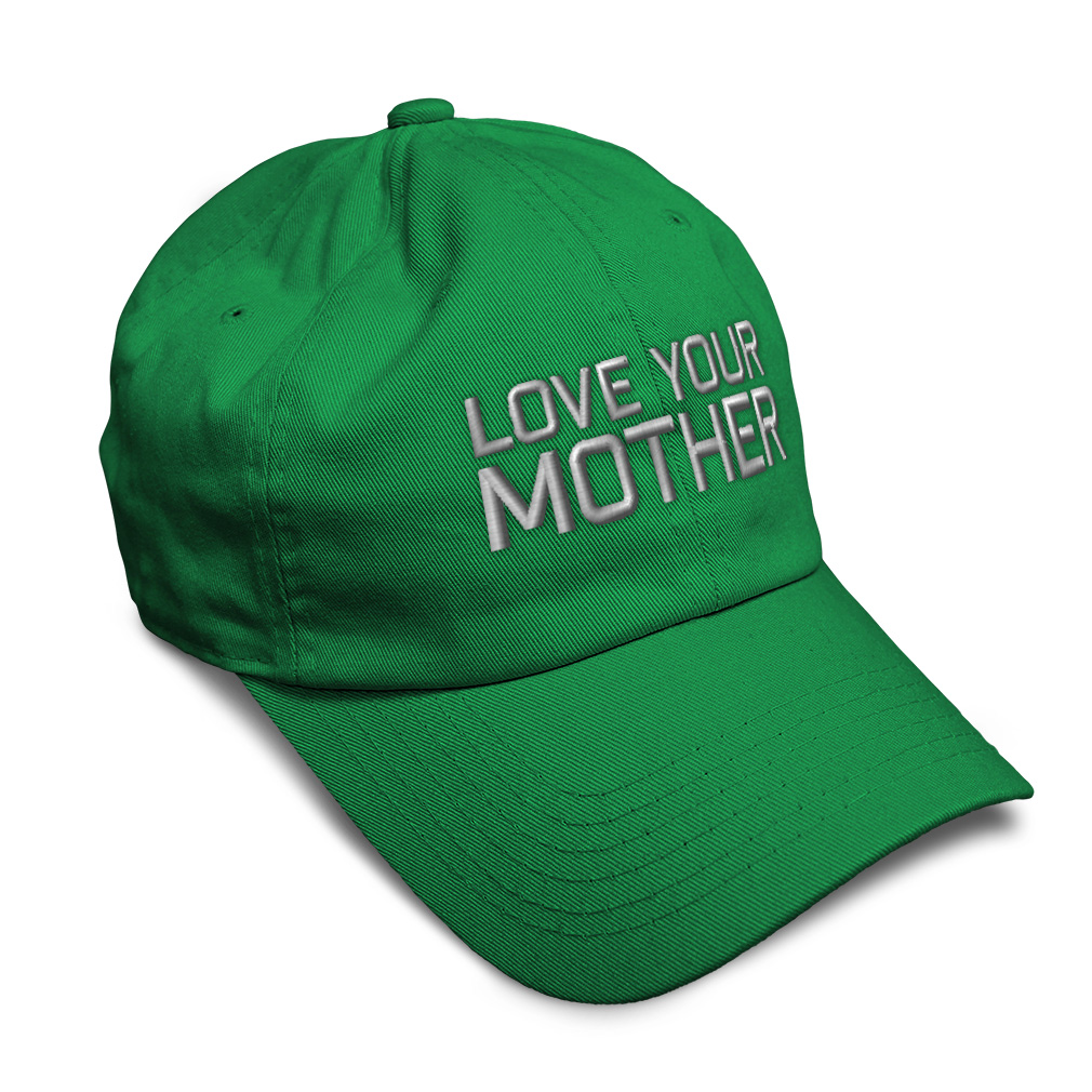 Soft Women Baseball Cap Love Your Mother Embroidery Dad Hats for Men - Picture 20 of 55