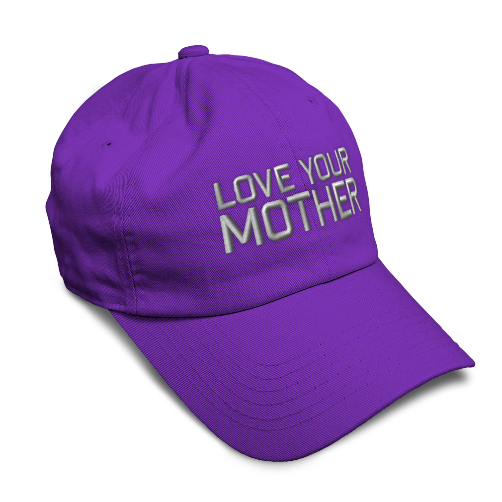 Soft Women Baseball Cap Love Your Mother Embroidery Dad Hats for Men - Picture 28 of 55