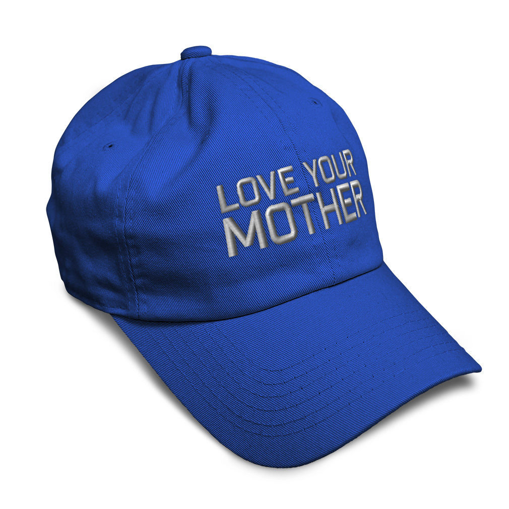 Soft Women Baseball Cap Love Your Mother Embroidery Dad Hats for Men - Picture 32 of 55