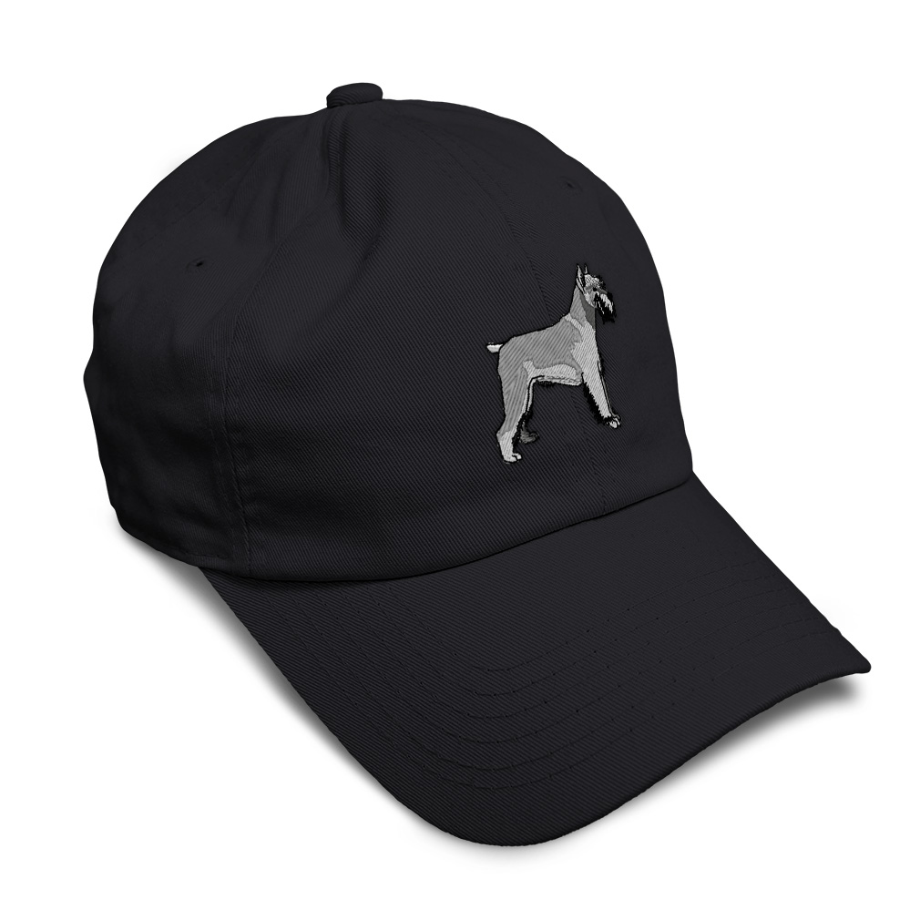 Soft Women Baseball Cap Schnauzer Embroidery Dad Hats for Men Buckle Closure - Picture 8 of 55