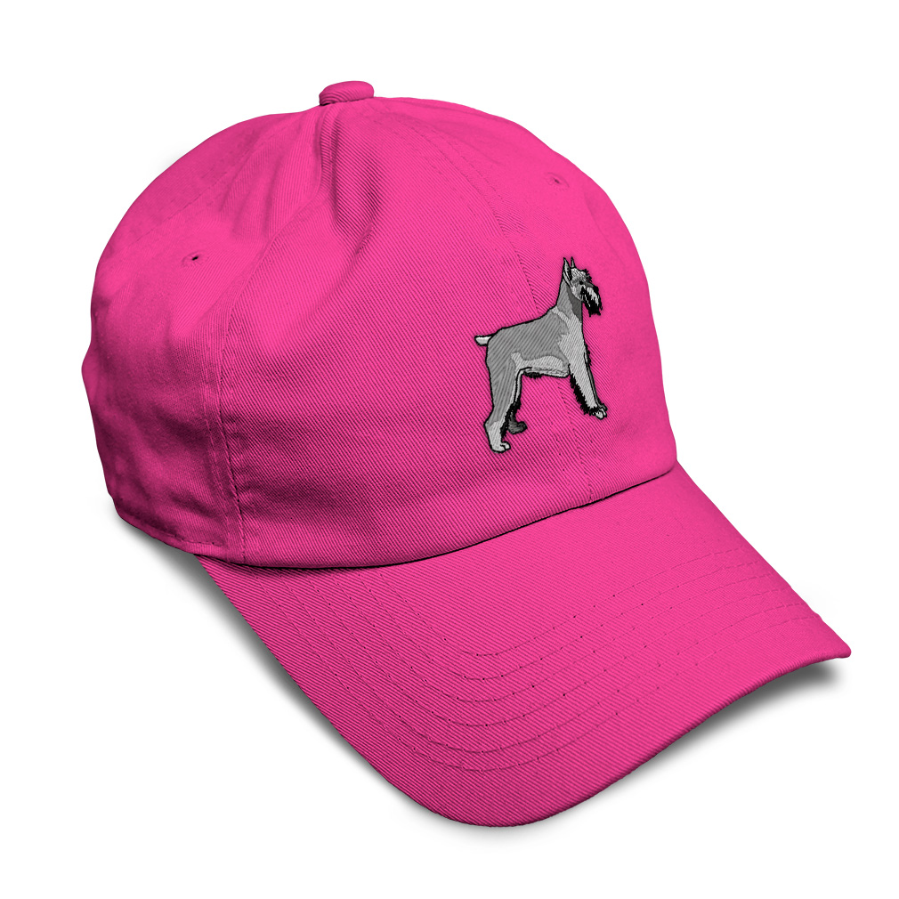 Soft Women Baseball Cap Schnauzer Embroidery Dad Hats for Men Buckle Closure - Picture 16 of 55