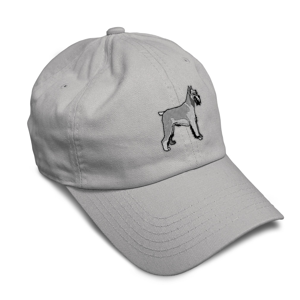 Soft Women Baseball Cap Schnauzer Embroidery Dad Hats for Men Buckle Closure - Picture 14 of 55