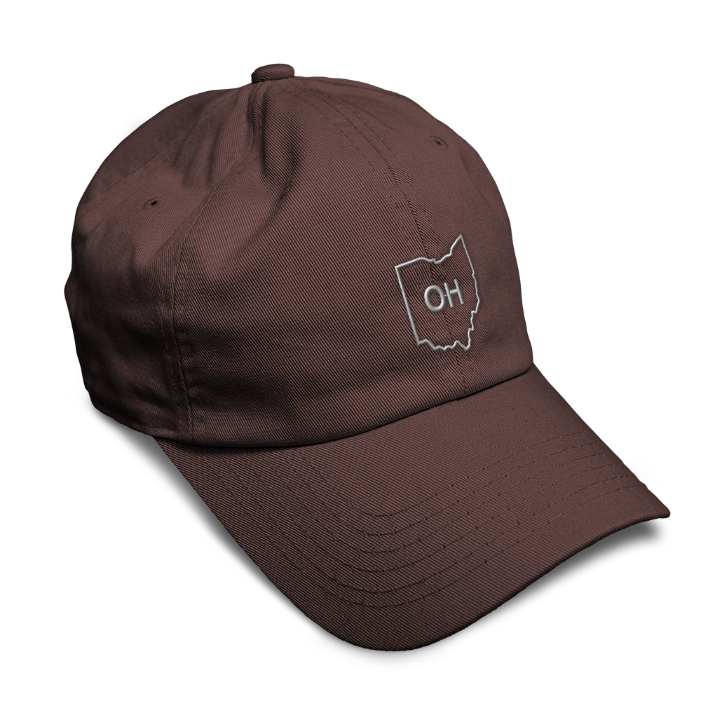 Soft Women Baseball Cap Ohio State Map 