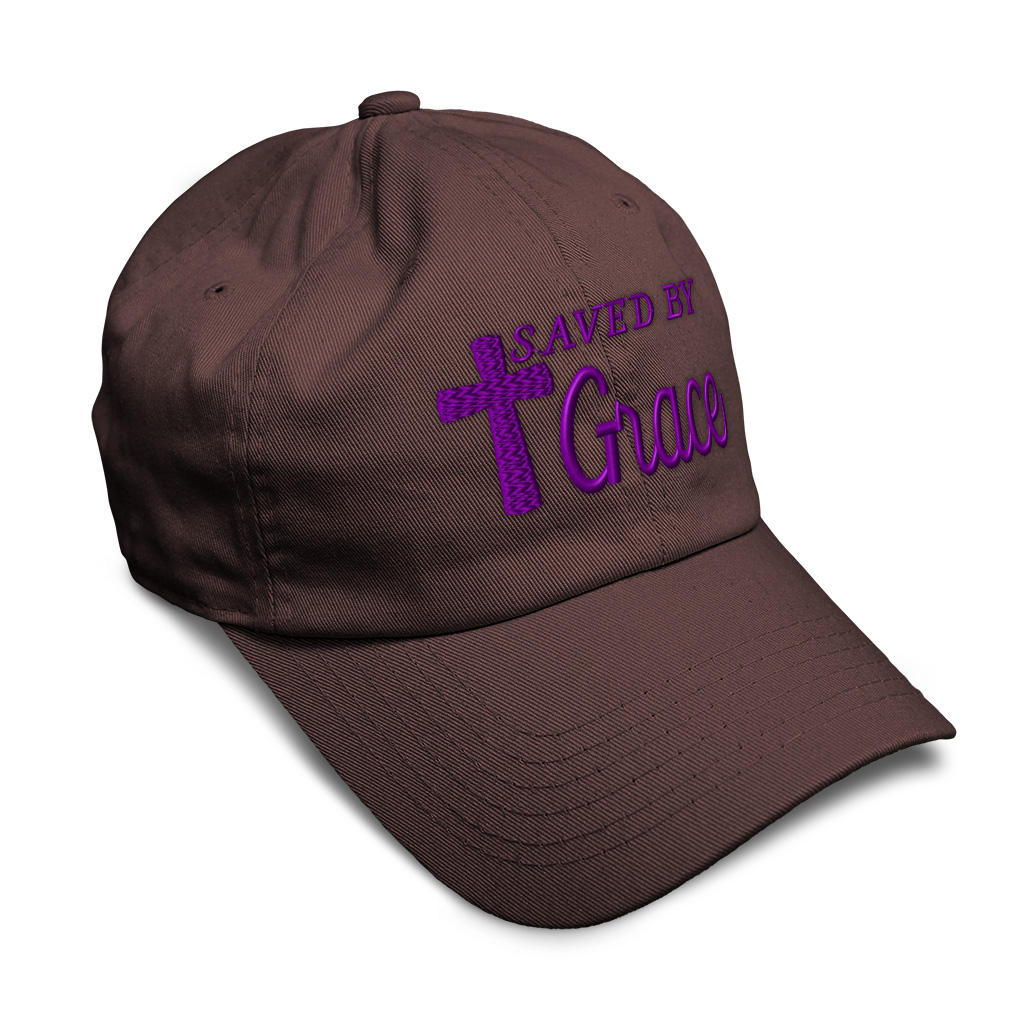 Soft Women Baseball Cap Saved by Grace Jesus B Embroidery Dad Hats for Men - Picture 10 of 55