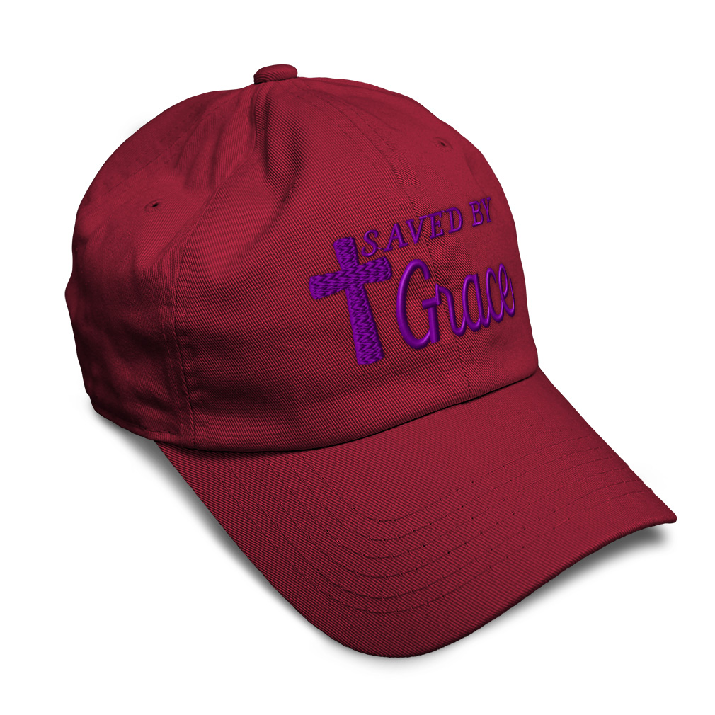 Soft Women Baseball Cap Saved by Grace Jesus B Embroidery Dad Hats for Men - Picture 38 of 55