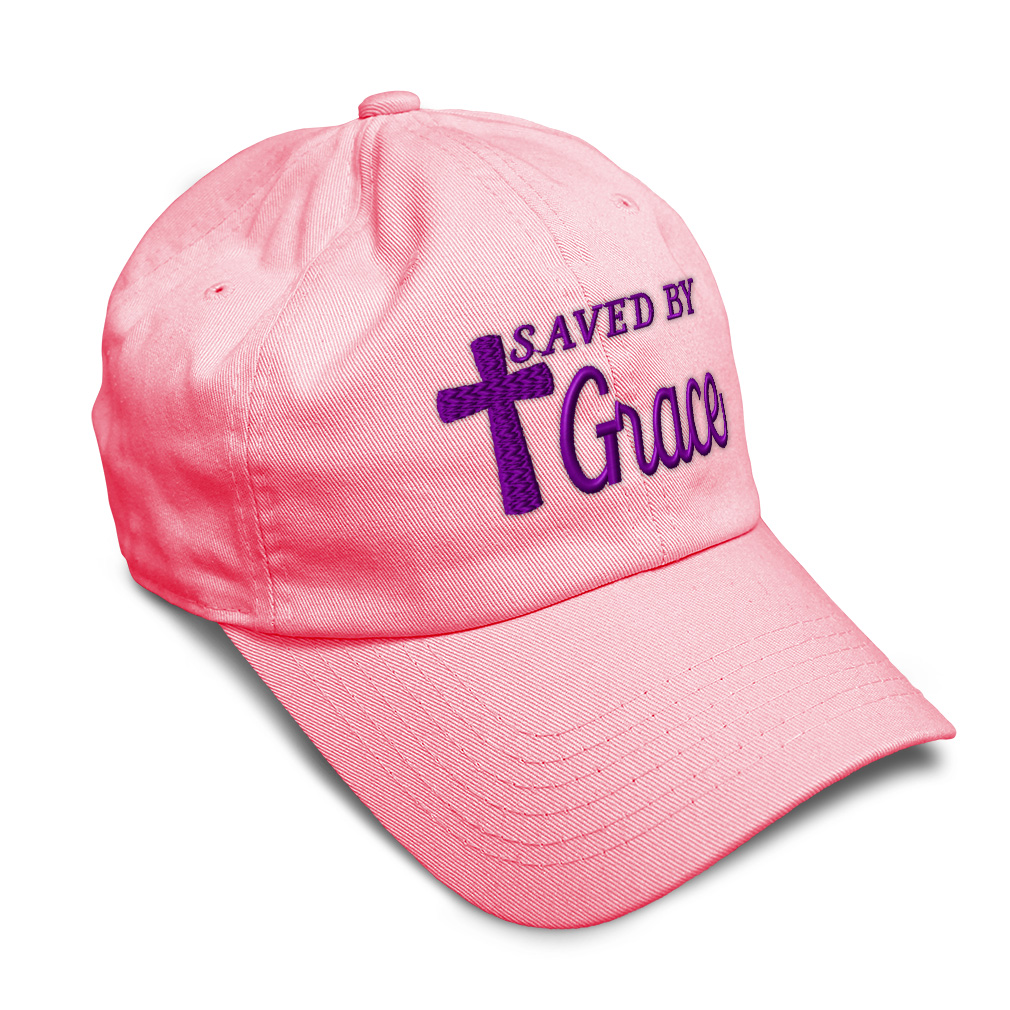 Soft Women Baseball Cap Saved by Grace Jesus B Embroidery Dad Hats for Men - Picture 54 of 55