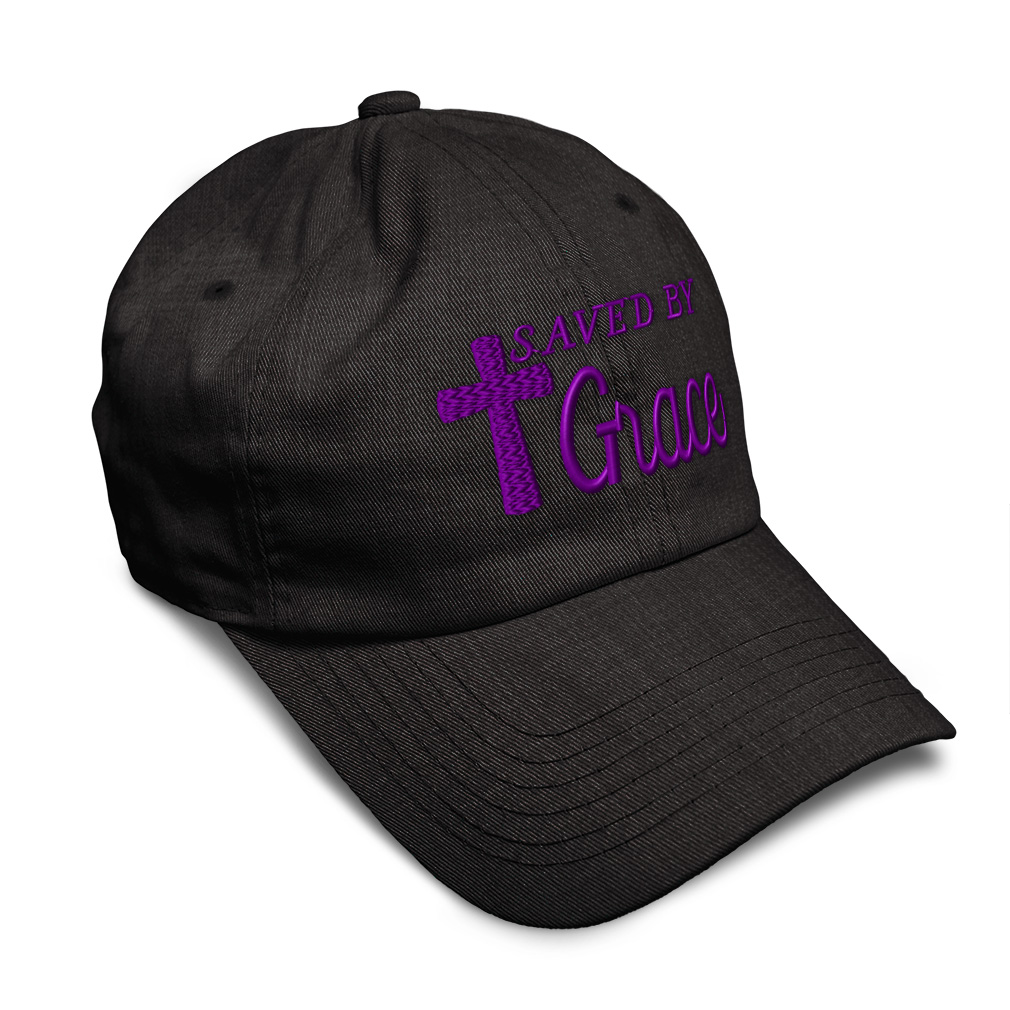 Soft Women Baseball Cap Saved by Grace Jesus B Embroidery Dad Hats for Men - Picture 44 of 55