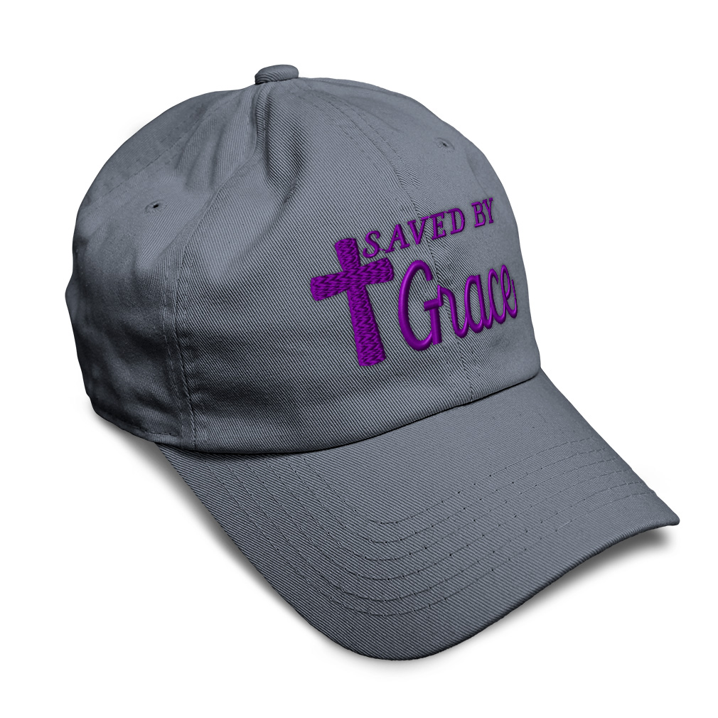 Soft Women Baseball Cap Saved by Grace Jesus B Embroidery Dad Hats for Men - Picture 40 of 55