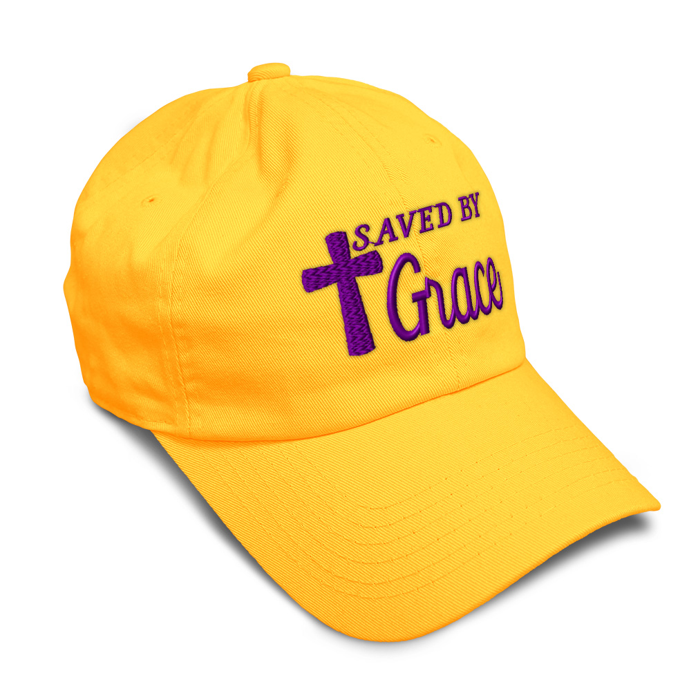Soft Women Baseball Cap Saved by Grace Jesus B Embroidery Dad Hats for Men - Picture 50 of 55