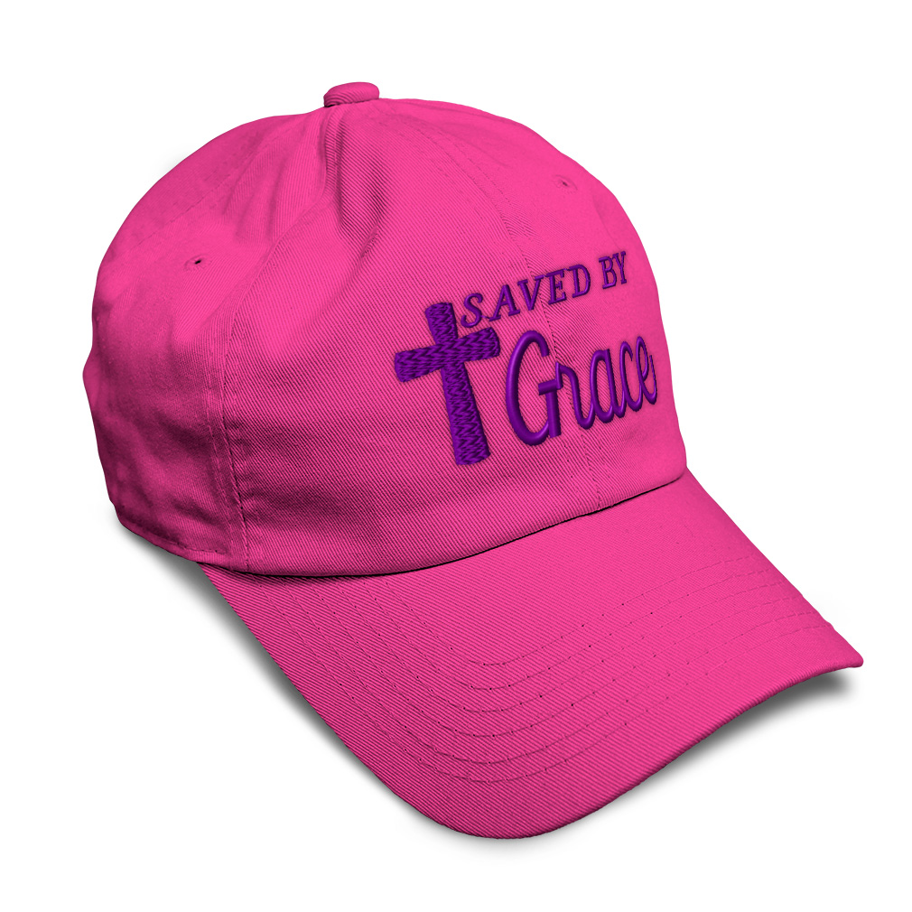 Soft Women Baseball Cap Saved by Grace Jesus B Embroidery Dad Hats for Men - Picture 16 of 55