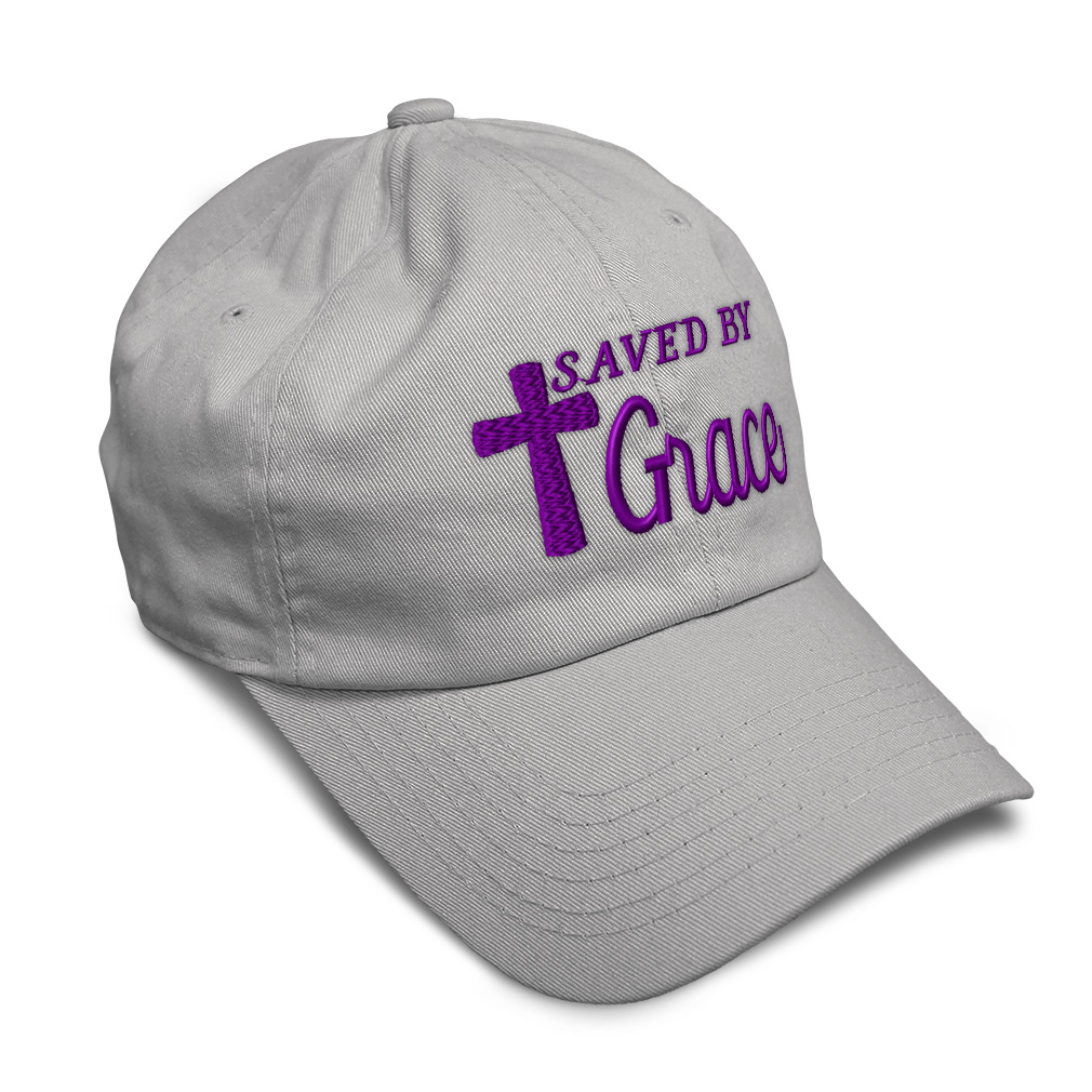 Soft Women Baseball Cap Saved by Grace Jesus B Embroidery Dad Hats for Men - Picture 14 of 55