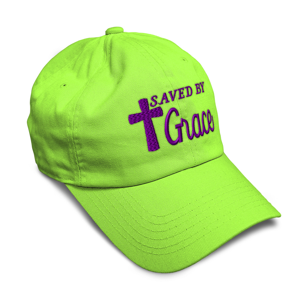 Soft Women Baseball Cap Saved by Grace Jesus B Embroidery Dad Hats for Men - Picture 52 of 55