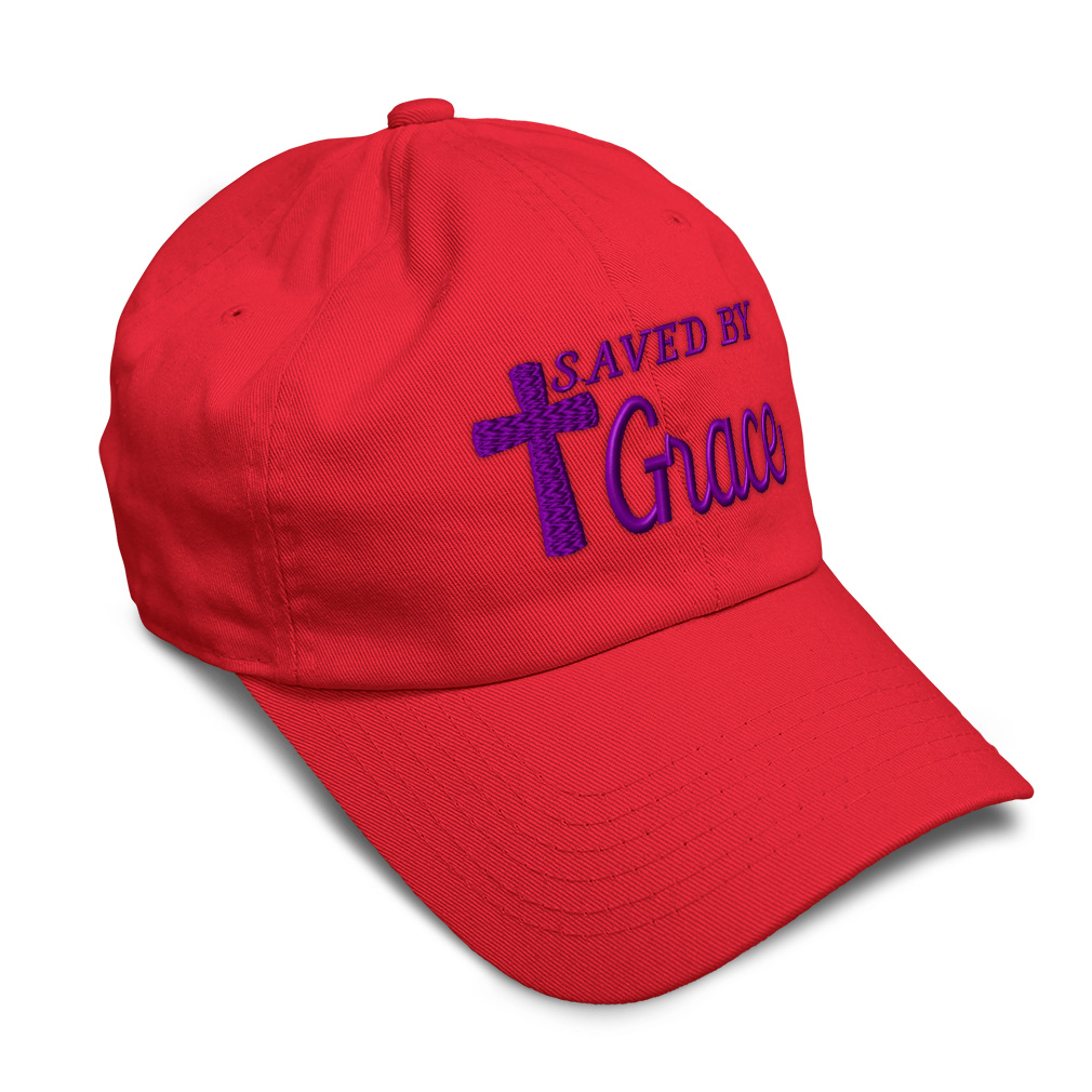 Soft Women Baseball Cap Saved by Grace Jesus B Embroidery Dad Hats for Men - Picture 30 of 55