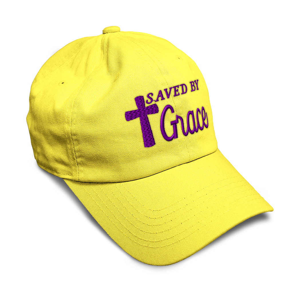 Soft Women Baseball Cap Saved by Grace Jesus B Embroidery Dad Hats for Men - Picture 36 of 55