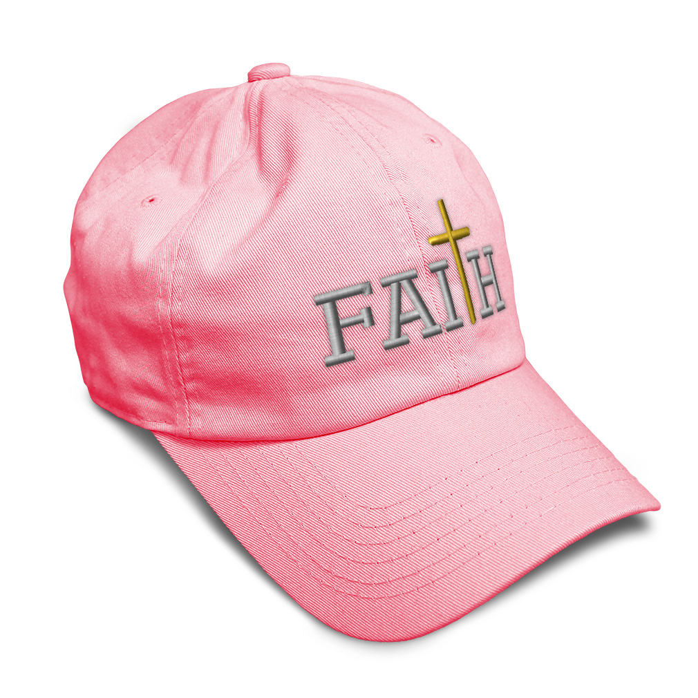 Soft Women Baseball Cap Faith A Embroidery Dad Hats for Men Buckle Closure - Picture 54 of 55