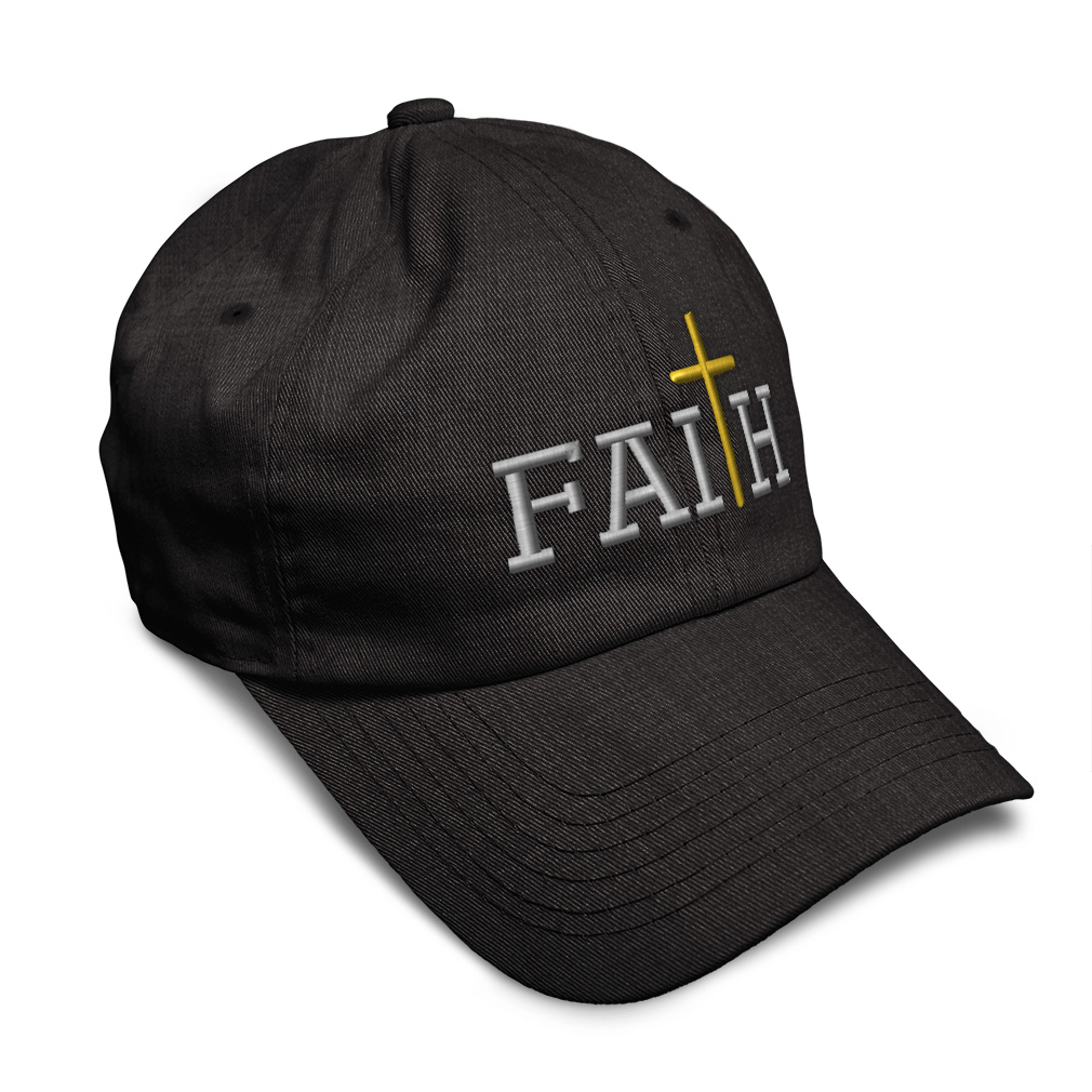 Soft Women Baseball Cap Faith A Embroidery Dad Hats for Men Buckle Closure - Picture 44 of 55