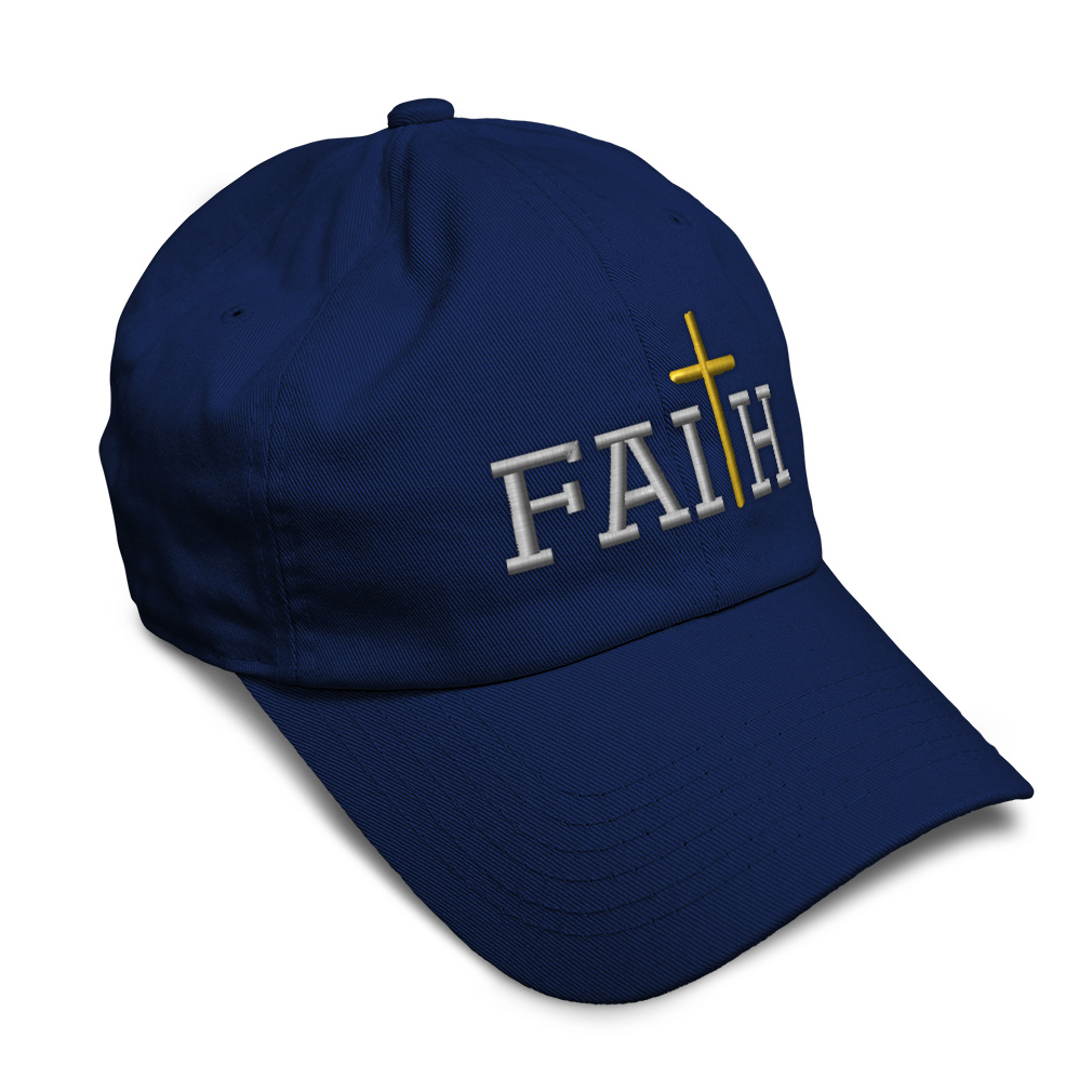 Soft Women Baseball Cap Faith A Embroidery Dad Hats for Men Buckle Closure - Picture 24 of 55