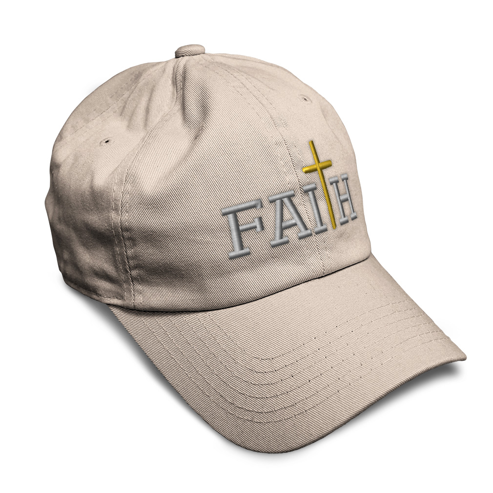 Soft Women Baseball Cap Faith A Embroidery Dad Hats for Men Buckle Closure - Picture 46 of 55