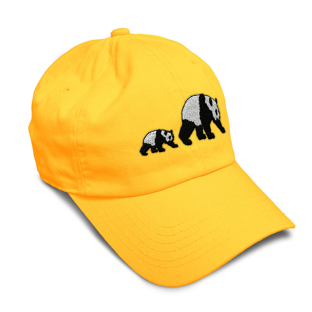 Soft Women Baseball Cap Animal Wildlife Mama Panda and Baby Dad Hats for Men - Picture 50 of 55