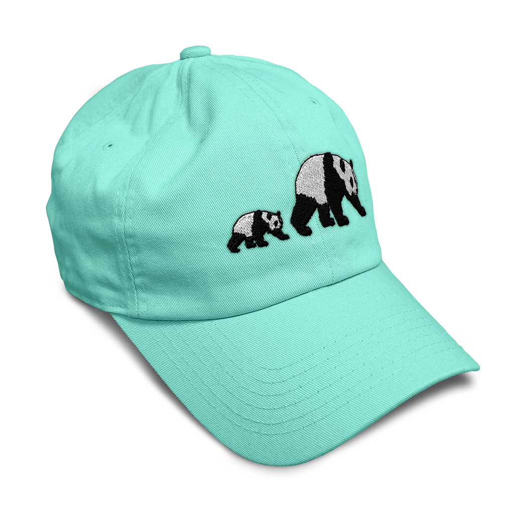 Soft Women Baseball Cap Animal Wildlife Mama Panda and Baby Dad Hats for Men - Picture 48 of 55