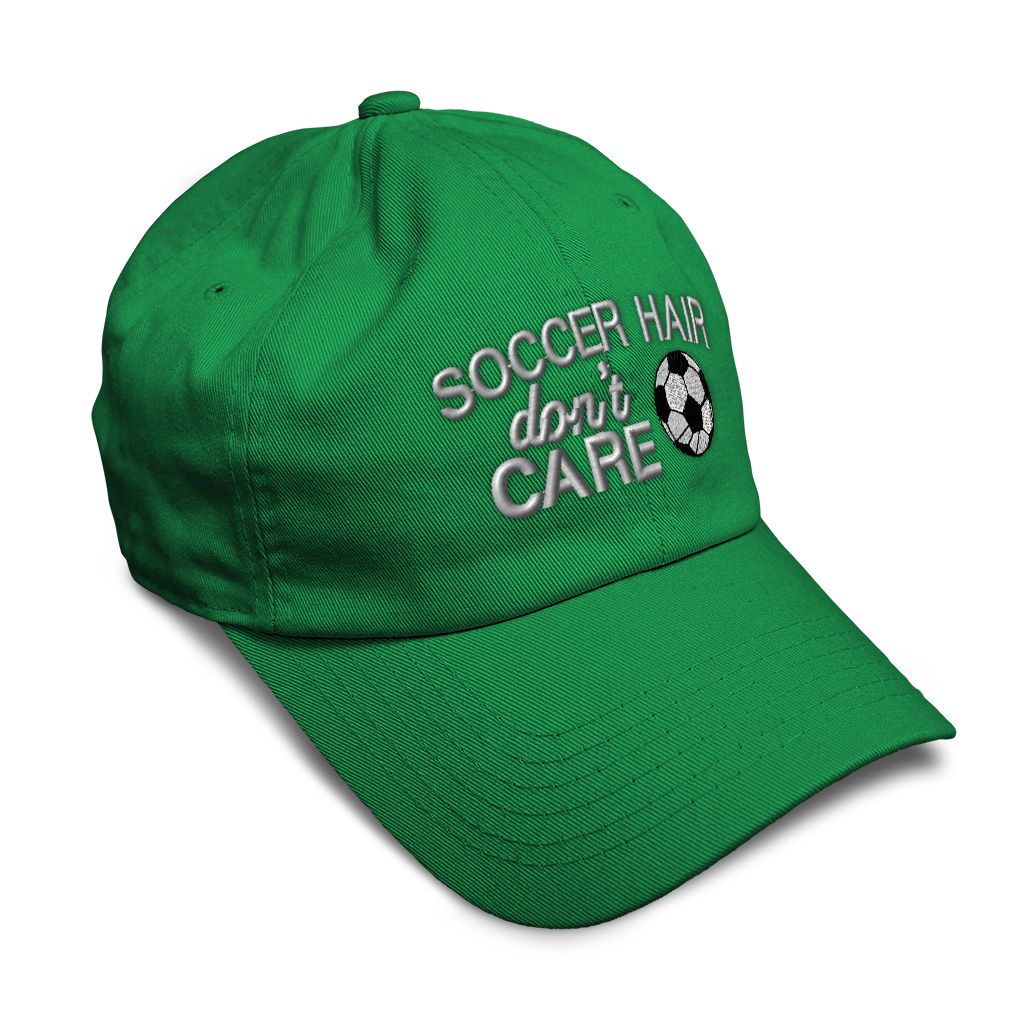 Soft Baseball Cap Soccer Hair Don'T 