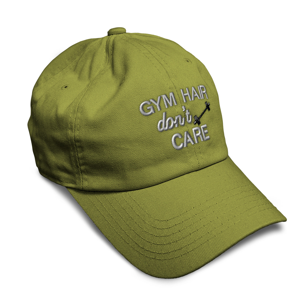 Soft Baseball Cap Gym Hair Don'T Care 