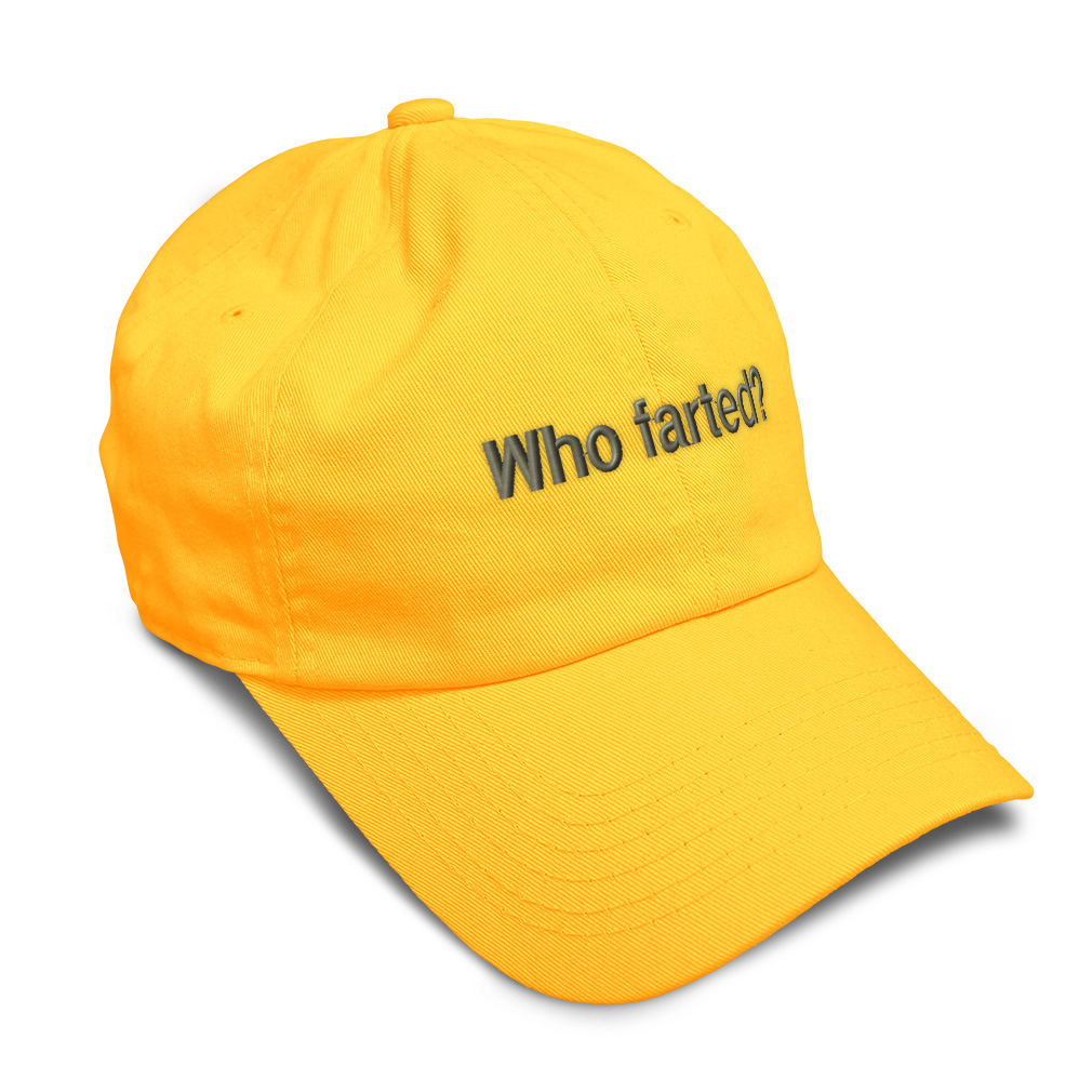 Soft Women Baseball Cap Who Farted Embroidery Dad Hats for Men Buckle Closure - Picture 50 of 55