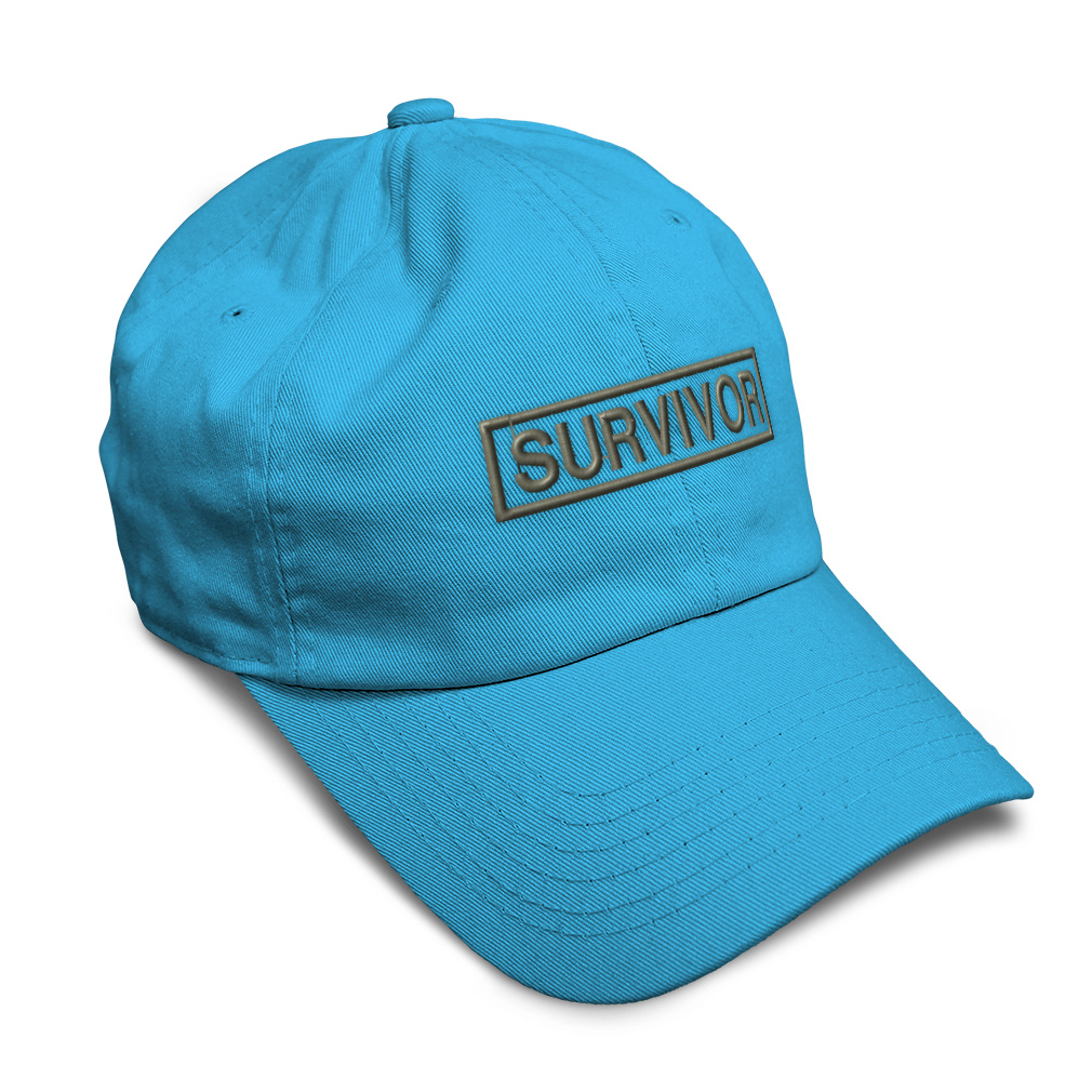 Twill Cotton Soft Women Baseball Cap Survivor Cancer Embroidery Dad Hats for Men - Picture 42 of 55