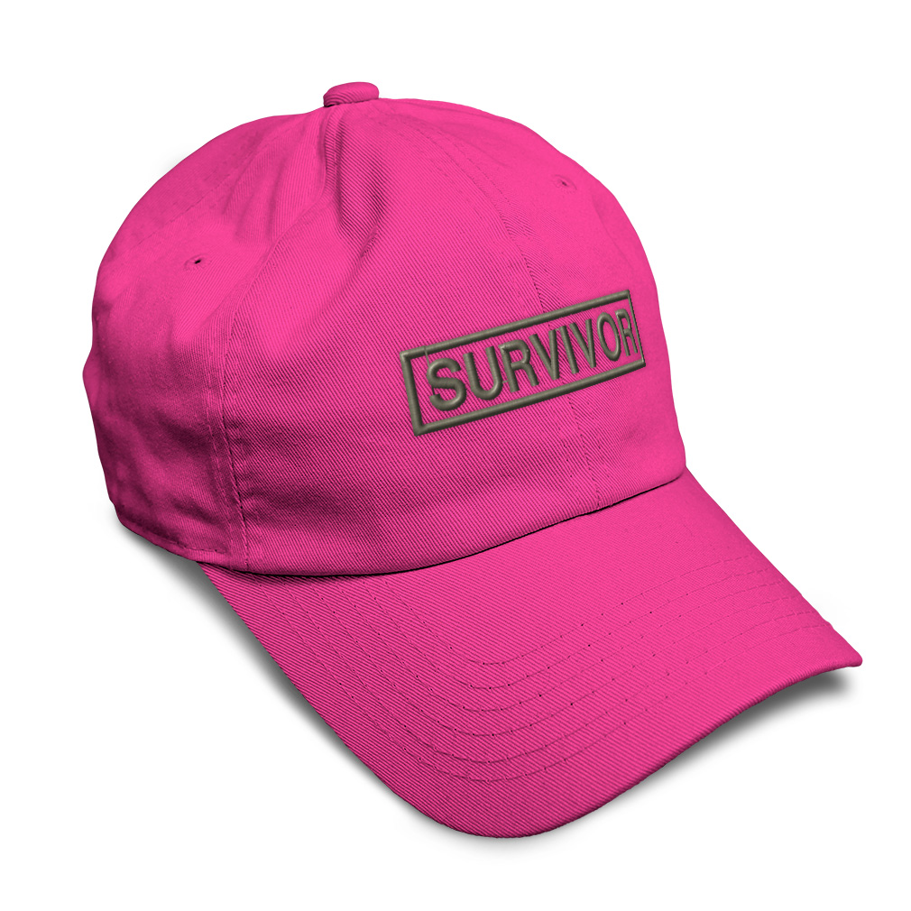 Twill Cotton Soft Women Baseball Cap Survivor Cancer Embroidery Dad Hats for Men - Picture 16 of 55