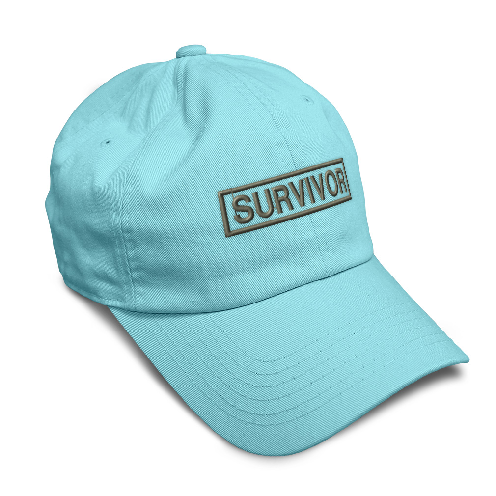 Twill Cotton Soft Women Baseball Cap Survivor Cancer Embroidery Dad Hats for Men - Picture 48 of 55