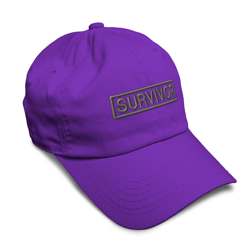 Twill Cotton Soft Women Baseball Cap Survivor Cancer Embroidery Dad Hats for Men - Picture 28 of 55