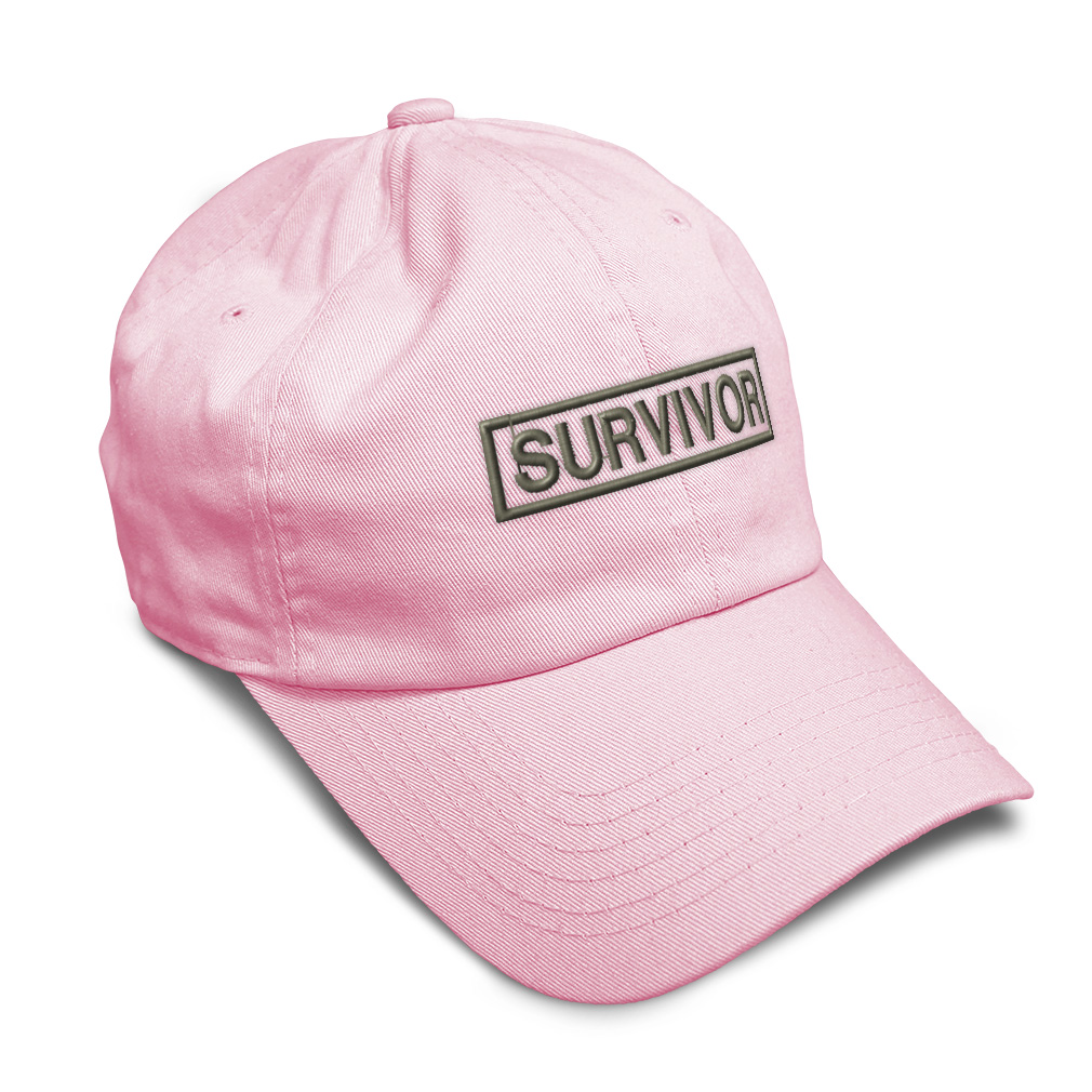 Twill Cotton Soft Women Baseball Cap Survivor Cancer Embroidery Dad Hats for Men - Picture 34 of 55
