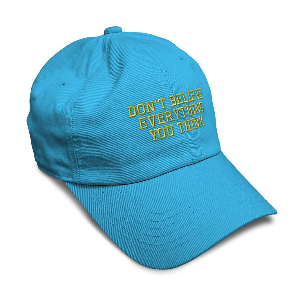 Soft Women Baseball Cap Don'T Believe Everything A Embroidery Dad Hats for Men - Picture 42 of 55