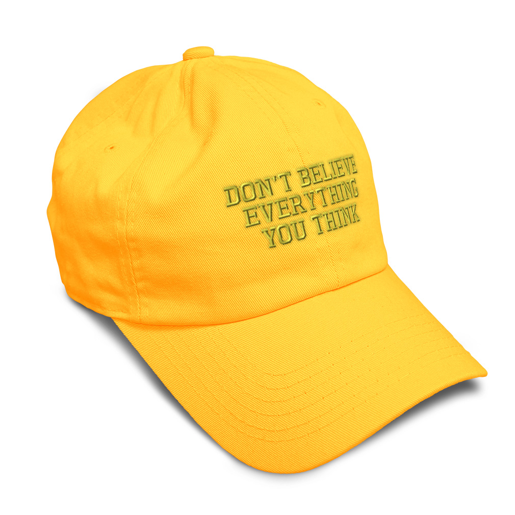 Soft Women Baseball Cap Don'T Believe Everything A Embroidery Dad Hats for Men - Picture 50 of 55