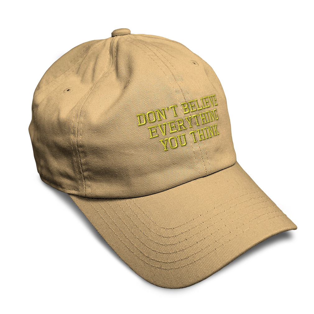 Soft Women Baseball Cap Don'T Believe Everything A Embroidery Dad Hats for Men - Picture 18 of 55
