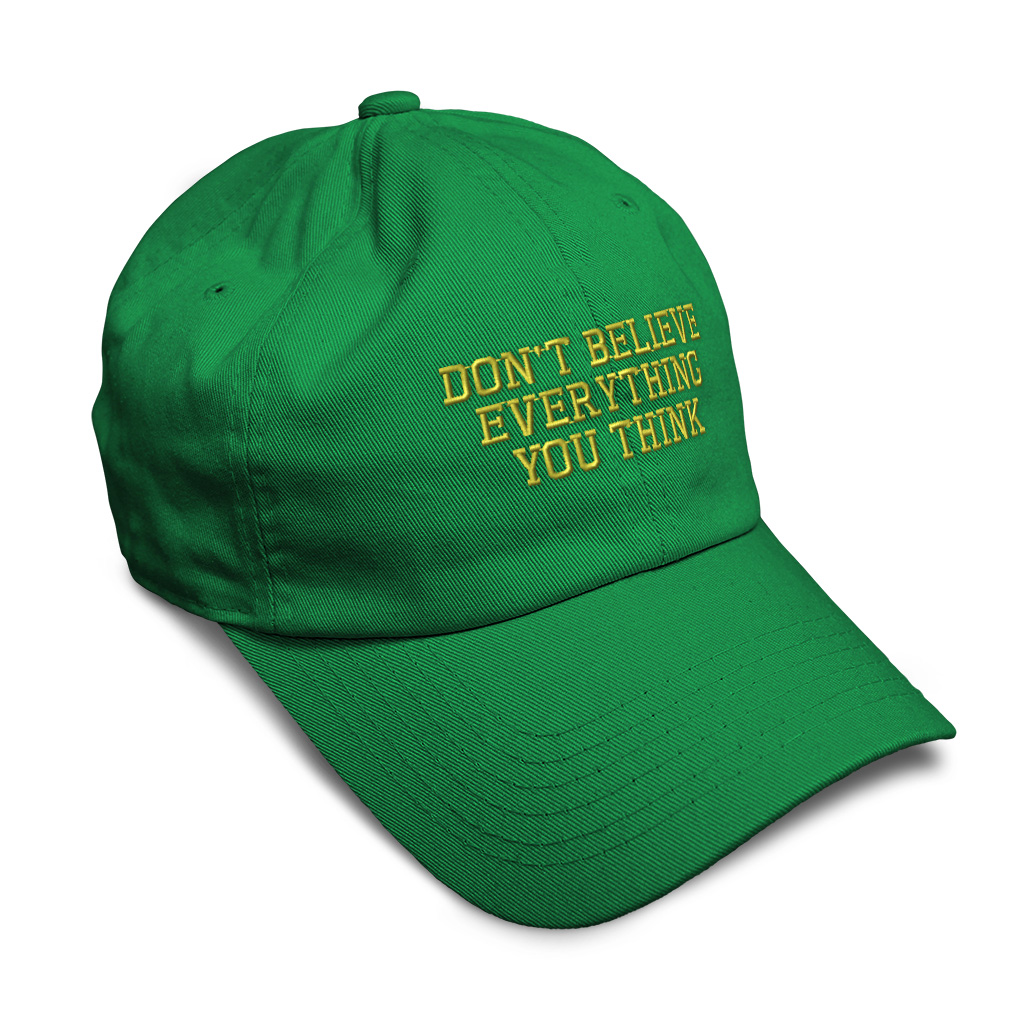 Soft Women Baseball Cap Don'T Believe Everything A Embroidery Dad Hats for Men - Picture 20 of 55
