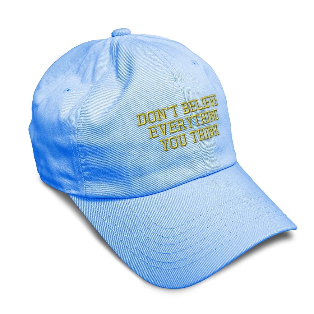 Soft Women Baseball Cap Don'T Believe Everything A Embroidery Dad Hats for Men - Picture 22 of 55