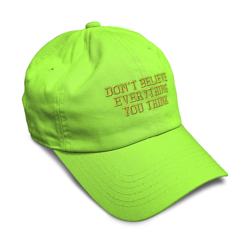 Soft Women Baseball Cap Don'T Believe Everything A Embroidery Dad Hats for Men - Picture 52 of 55