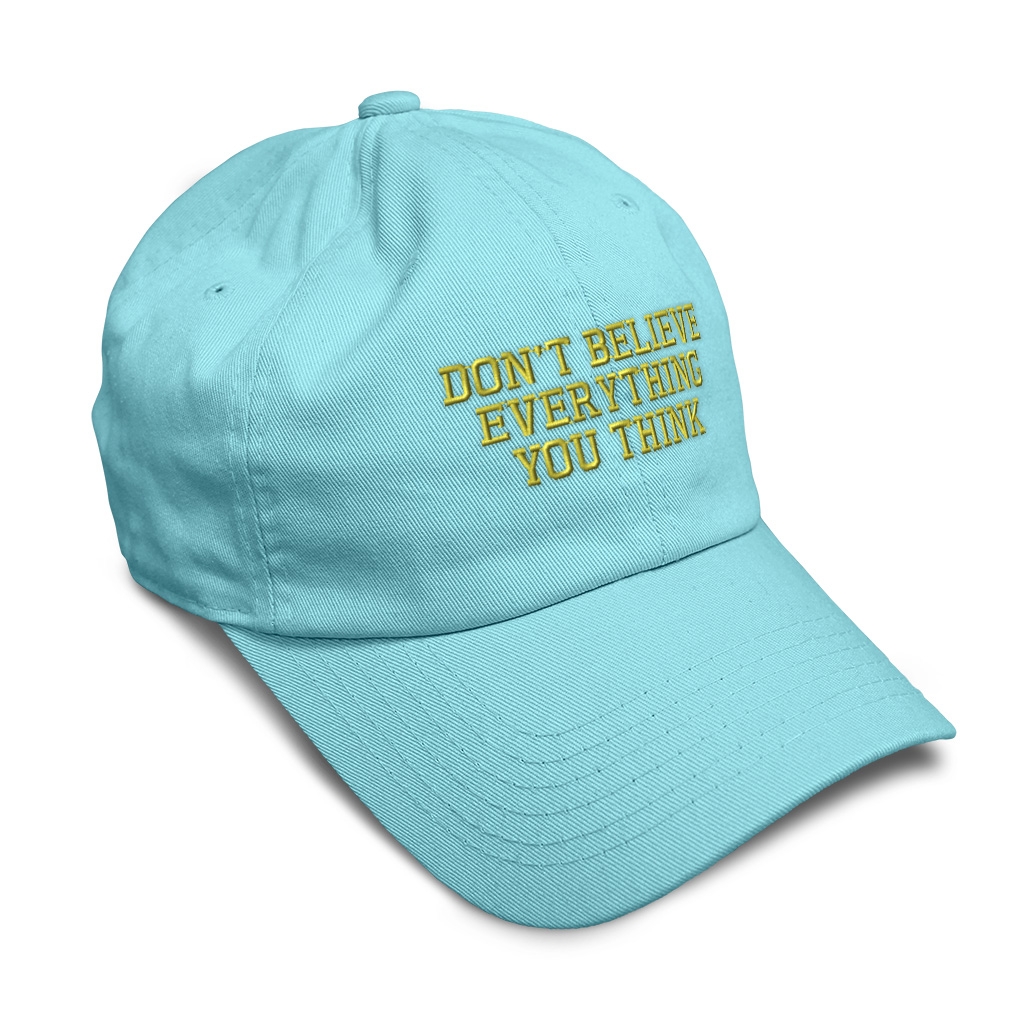 Soft Women Baseball Cap Don'T Believe Everything A Embroidery Dad Hats for Men - Picture 48 of 55