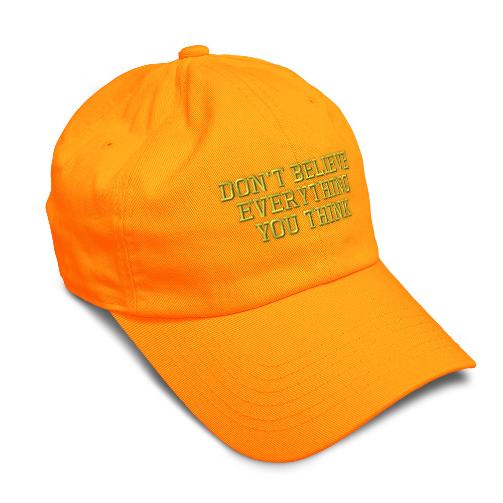 Soft Women Baseball Cap Don'T Believe Everything A Embroidery Dad Hats for Men - Picture 26 of 55