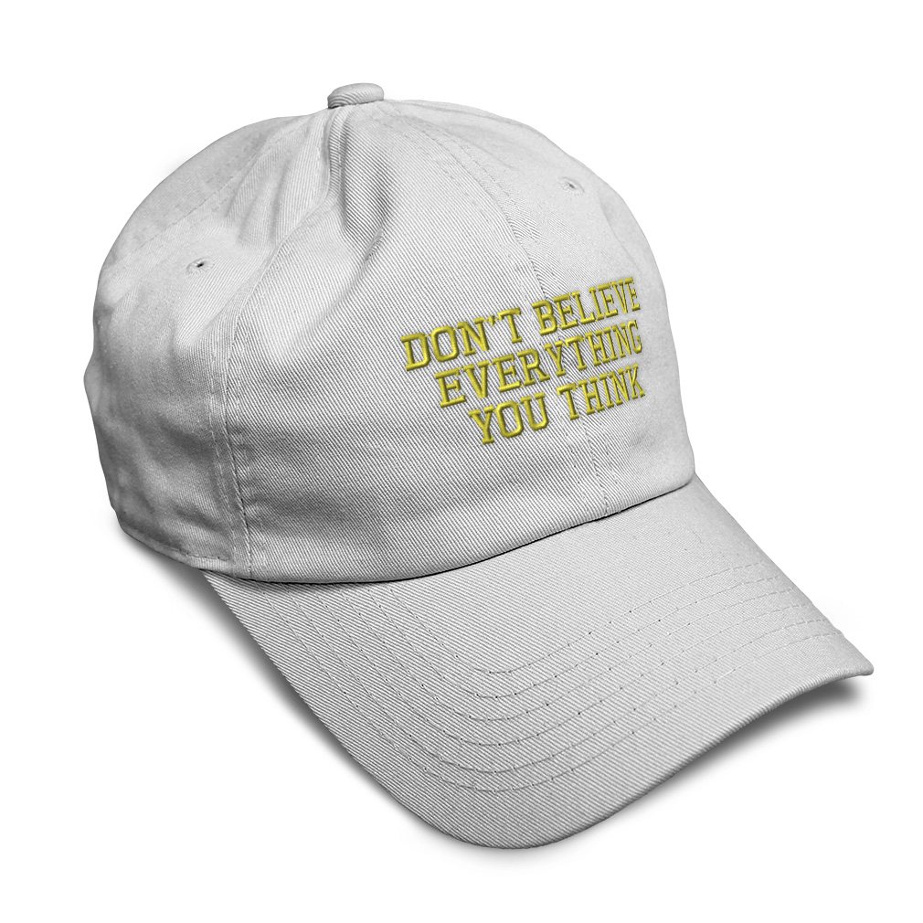 Soft Women Baseball Cap Don'T Believe Everything A Embroidery Dad Hats for Men - Picture 8 of 55