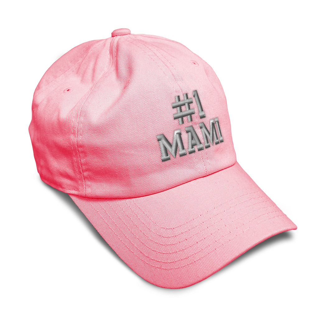 Twill Cotton Soft Women Baseball Cap Number #1 Mami Embroidery Dad Hats for Men - Picture 54 of 55