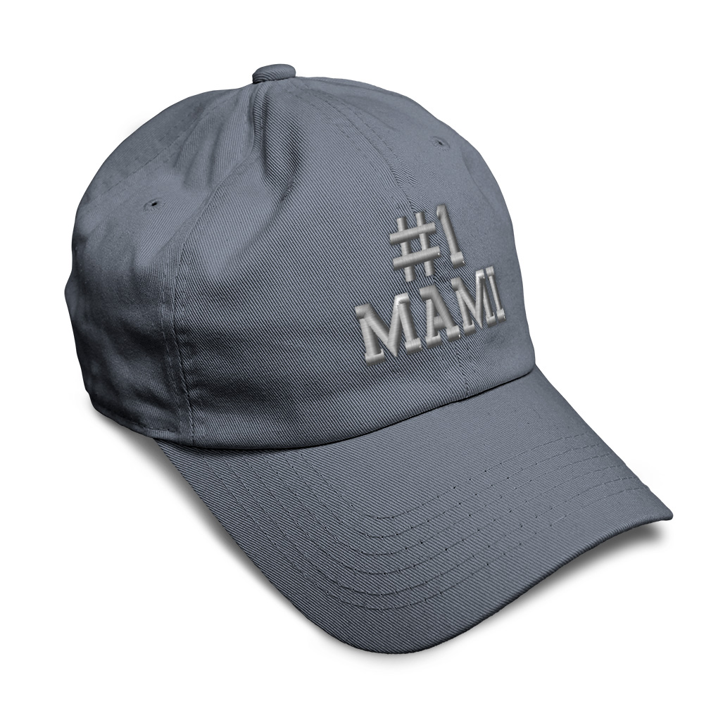 Twill Cotton Soft Women Baseball Cap Number #1 Mami Embroidery Dad Hats for Men - Picture 40 of 55