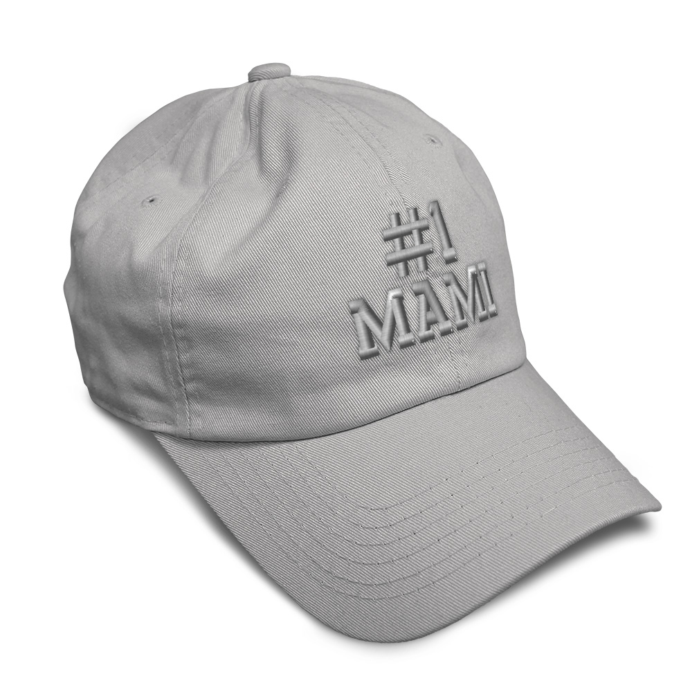Twill Cotton Soft Women Baseball Cap Number #1 Mami Embroidery Dad Hats for Men - Picture 14 of 55