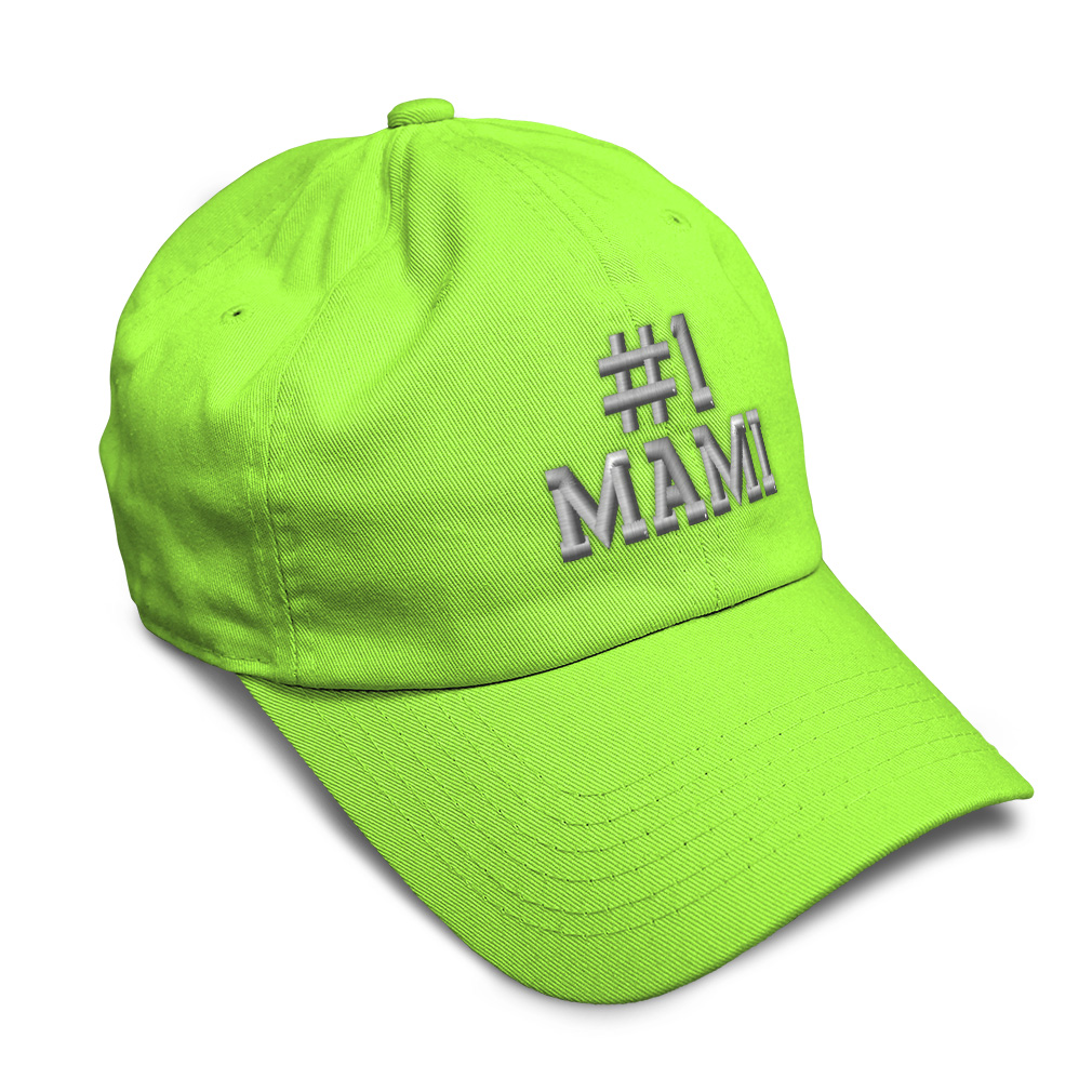 Twill Cotton Soft Women Baseball Cap Number #1 Mami Embroidery Dad Hats for Men - Picture 52 of 55