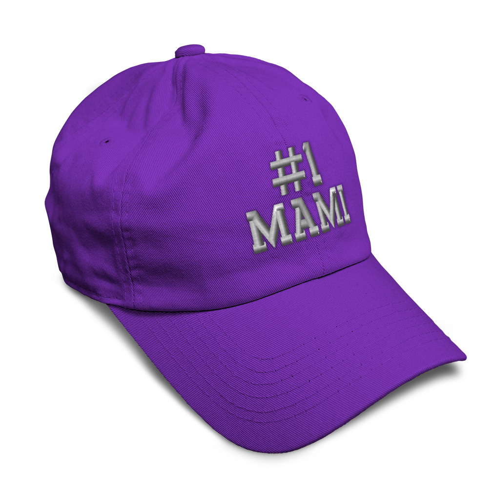 Twill Cotton Soft Women Baseball Cap Number #1 Mami Embroidery Dad Hats for Men - Picture 28 of 55